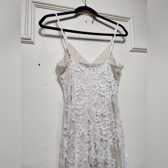 Lulus Immaculate Grace White and Beige Lace Mermaid Maxi Dress Wedding Party - Picture 10 of 10